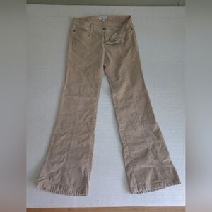 Banana Republic Ryan Fit Beige Corduroy Pants 10L  Mid Rise Women's Boot Cut